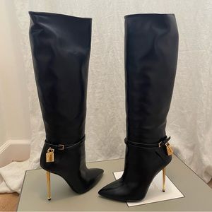Tom Ford knee boot padlock 38.5